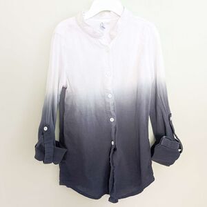 Gingham by Sovereign Code Boys Ombre Black and White Shirt